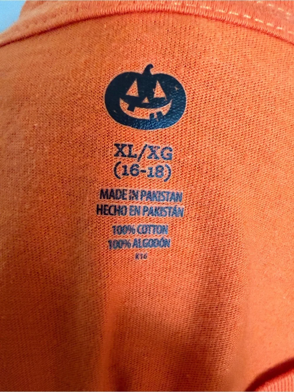 Women’s XL Halloween Awesome Grandma Costume Graphic V-Neck Orange Tee